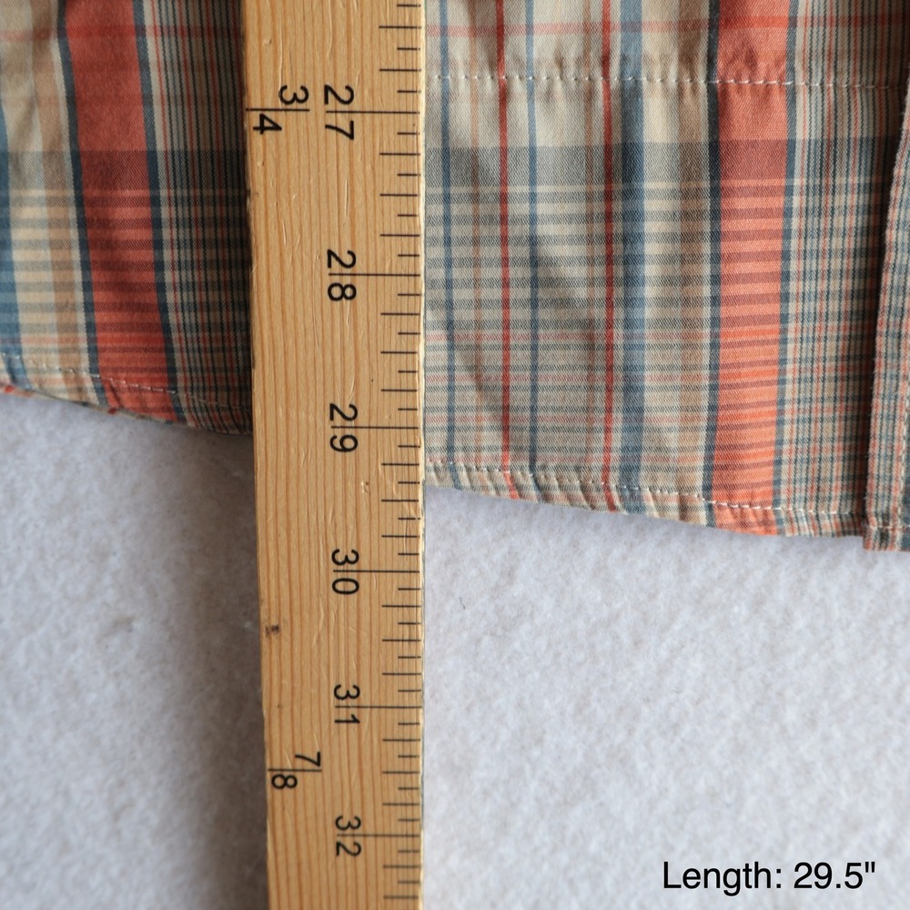 Howler Brothers Mens Size Large H Bar B Snap Shirt Pearl Snap Plaid Short Sleeve - Picture 6 of 12